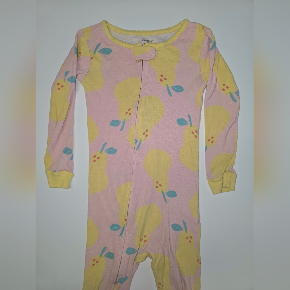 Carter's Pink and Yellow Pear Pajama Set